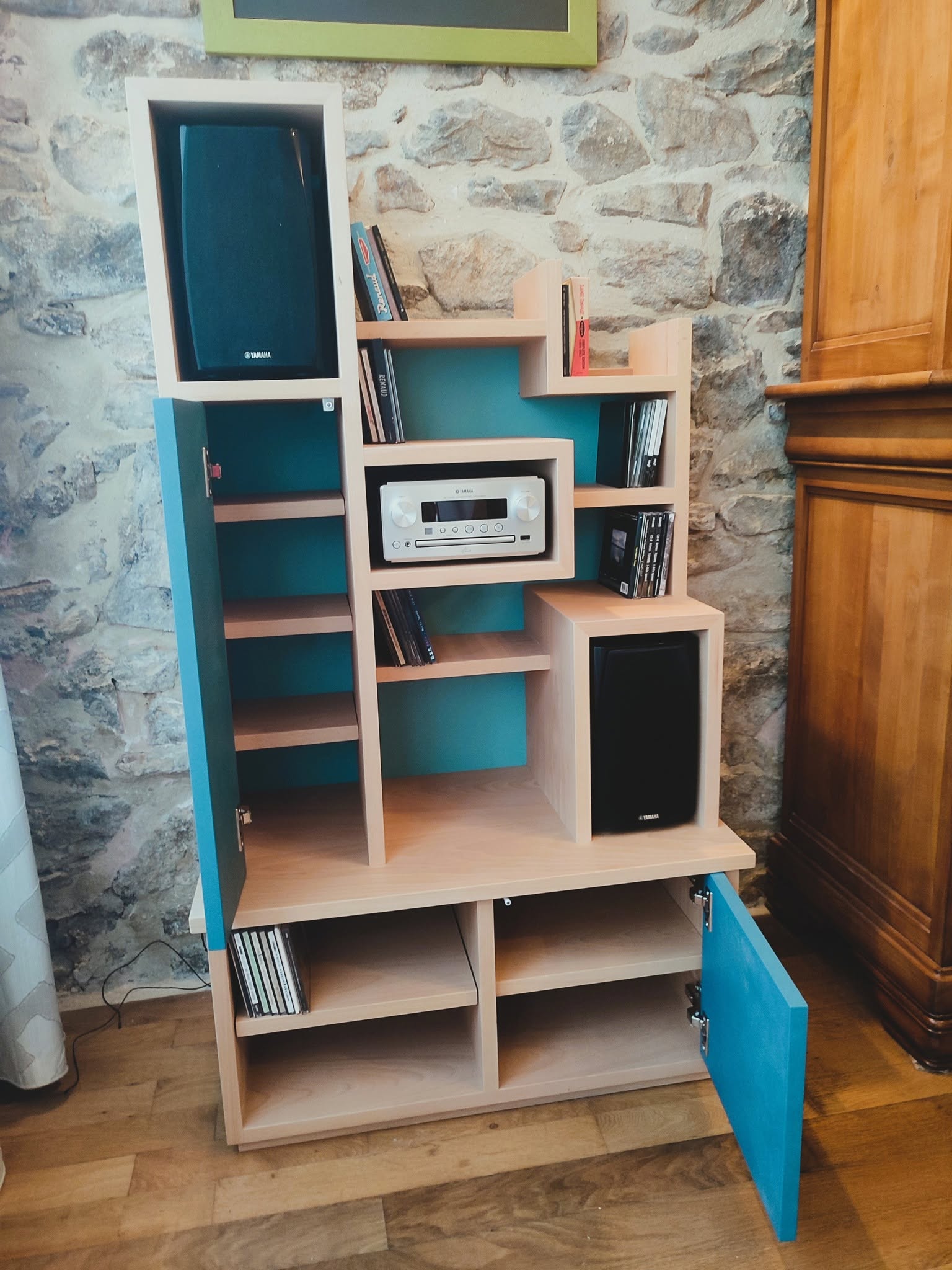 Meuble sur mesure réalisé à l'atelier D'Créa