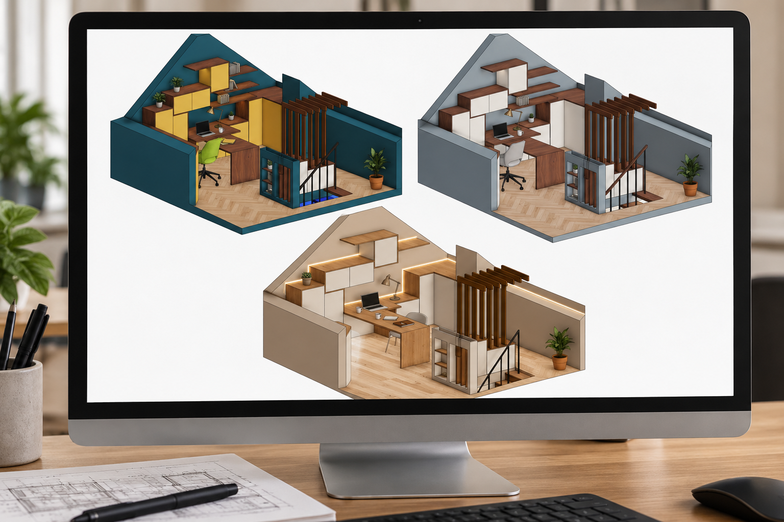Projets de mobilier modélisés sur ordinateur, D'Créa